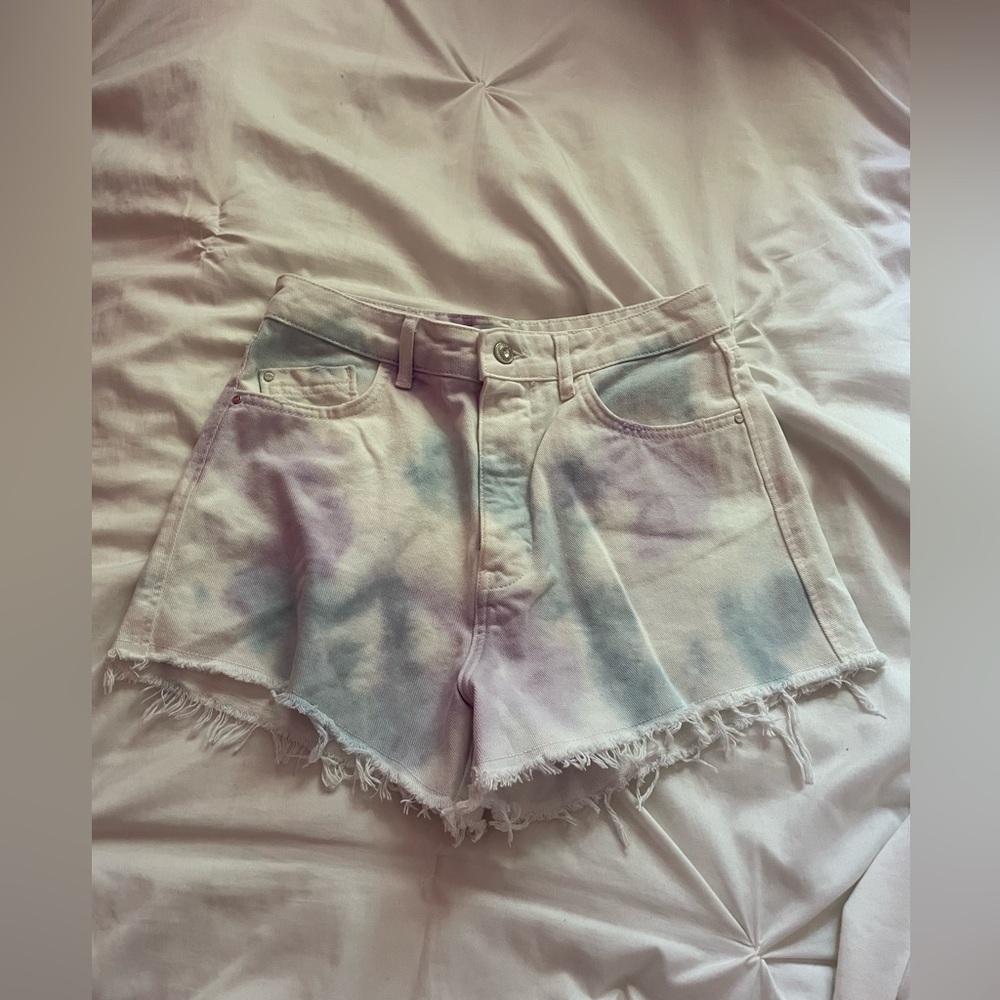 Zara tie dye shorts